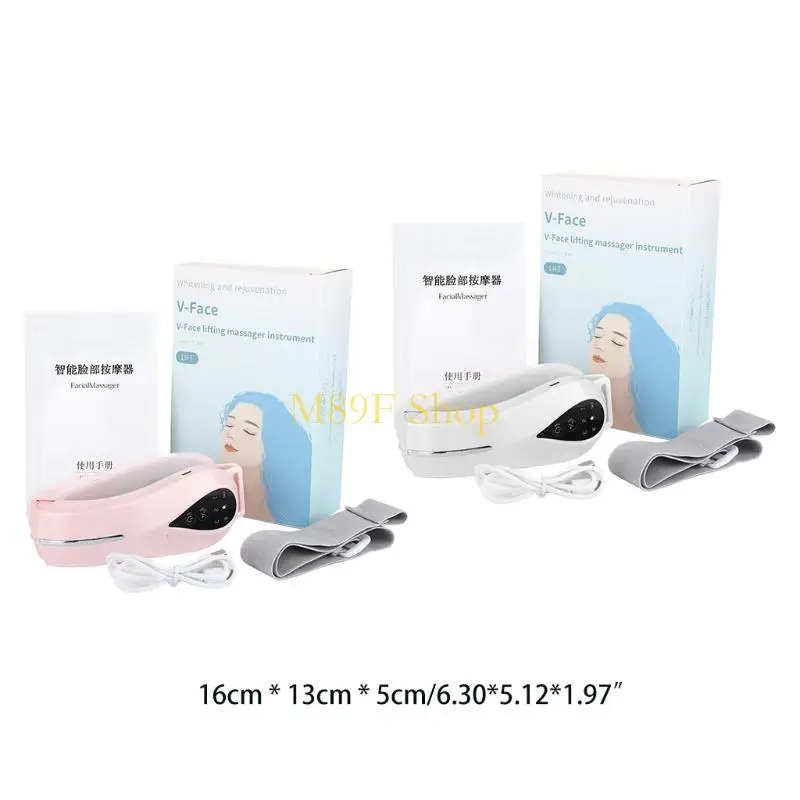 M89F Micro กระแสไฟฟ้า V-face Massager Jaw Face Lifting Device Gift Girl Girl