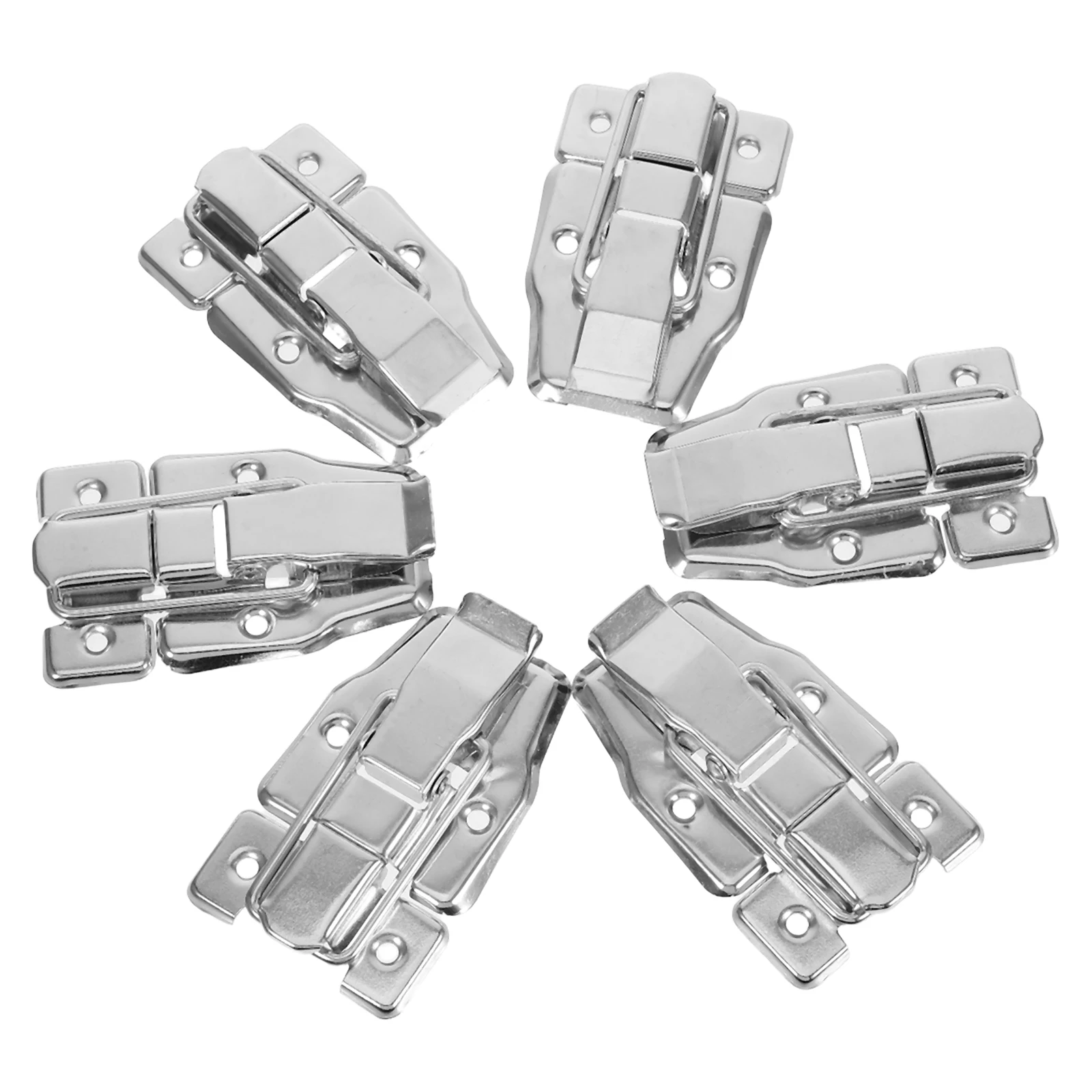 

6pcs New Chinese Style Metal Clasp Lock Buckle Duckbilled Clip Latch Vintage Furniture Retro Chest Suitcase Hardware Box Hasp