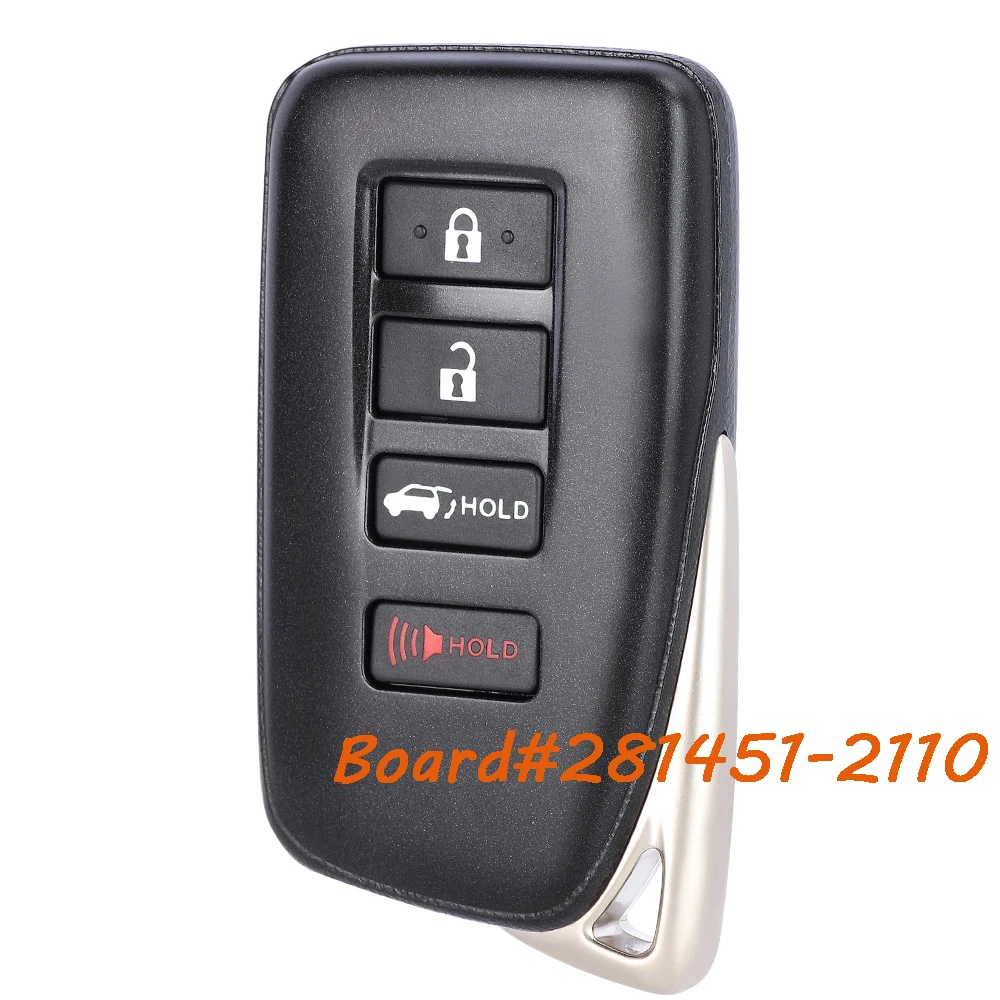 

KEYECU 281451-2110 314.3MHz for Lexus LX570 NX200t NX300 NX300h 2015 2016 2017 2018 2019 Smart Remote Key Fob HYQ14FBA
