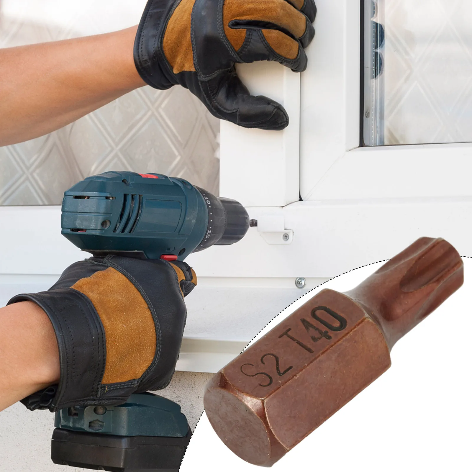 1PCS 30mm Torx-스크루 드라이버 비트 10mm 생크 전기 스크루 드라이버 비트 T20/25/30/40/45/50/55 용 육각 생크 배치 헤드 비트 도구