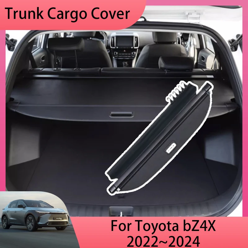 For Toyota bZ4X Subaru Solterra EA10 2022 2023 2024 Car Trunk Covers Rear Curtain Luggage Storage Shades Interior Accessories