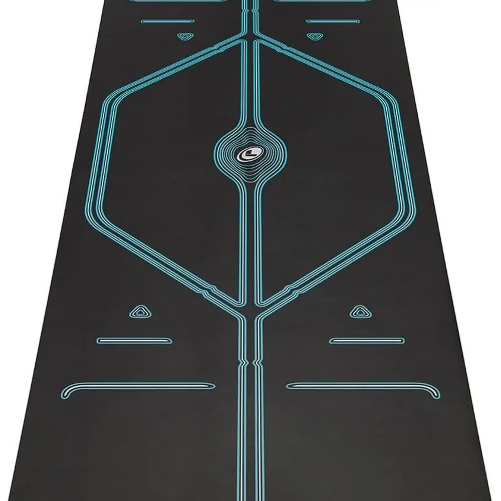 

Free Yoga Bag Included - Patented Alignment System, Warrior-like Grip, Non-slip, Eco-friendly, Sweat-resistant, Long, Wide, 4.2m