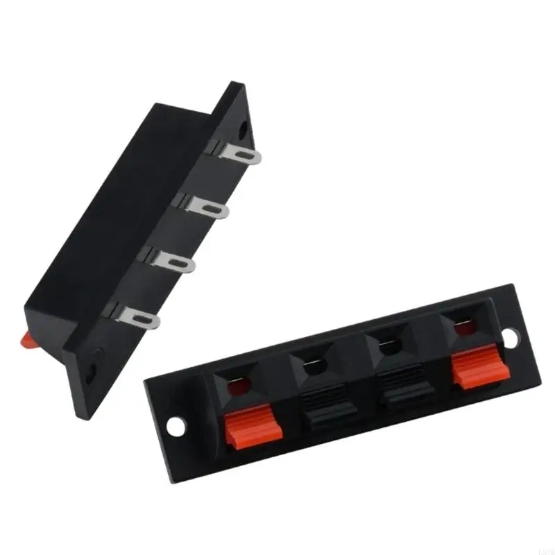 Quick Connection Auditory Terminal Clip 4Pin Spring Loads Connectors for Speaker Systems LED Lamp Testing