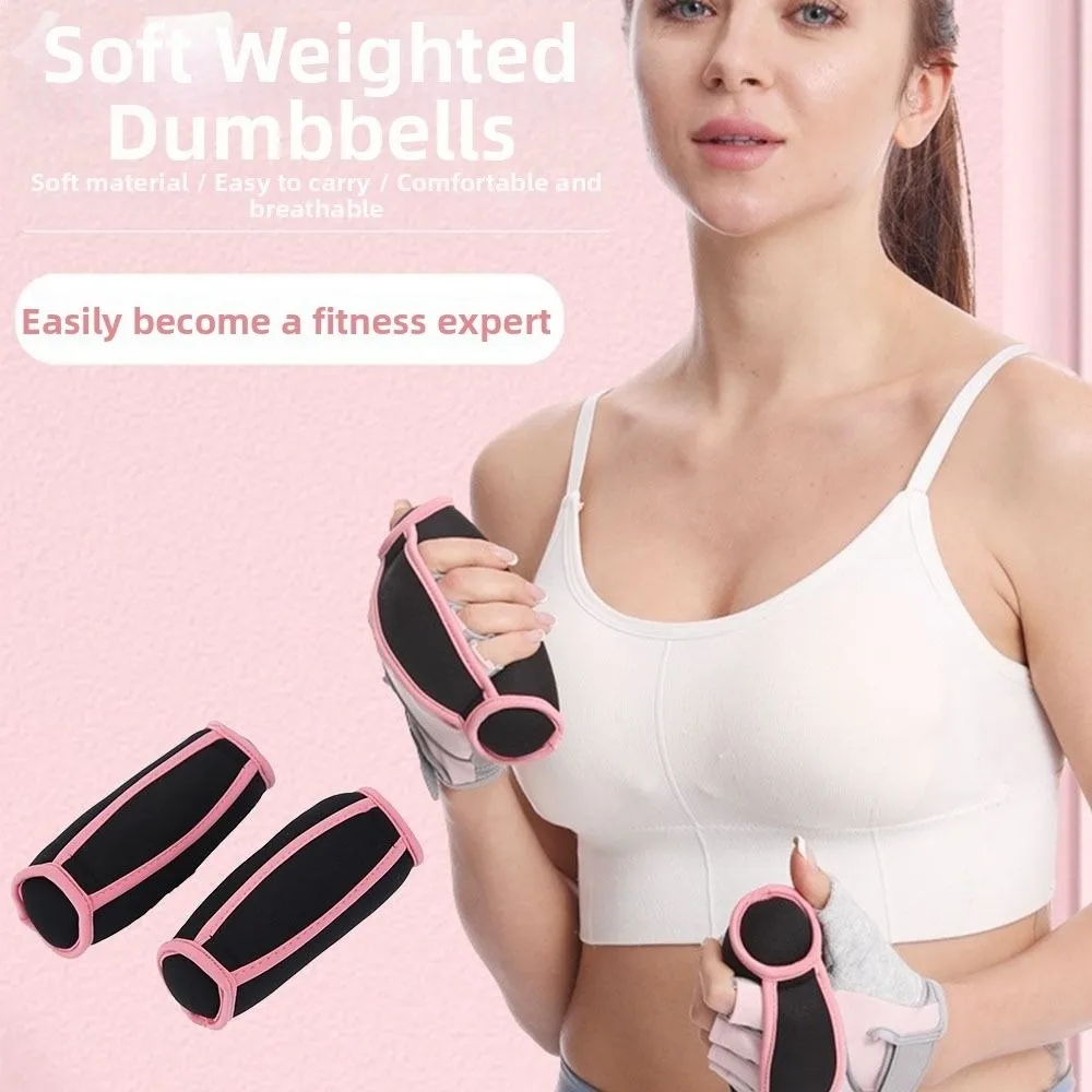 

1 Pair Unisex Design Hand Weights Set Weight Gain Soft Sand Wrist Support Weights Non-Slip Breathable Weighted Sandbag