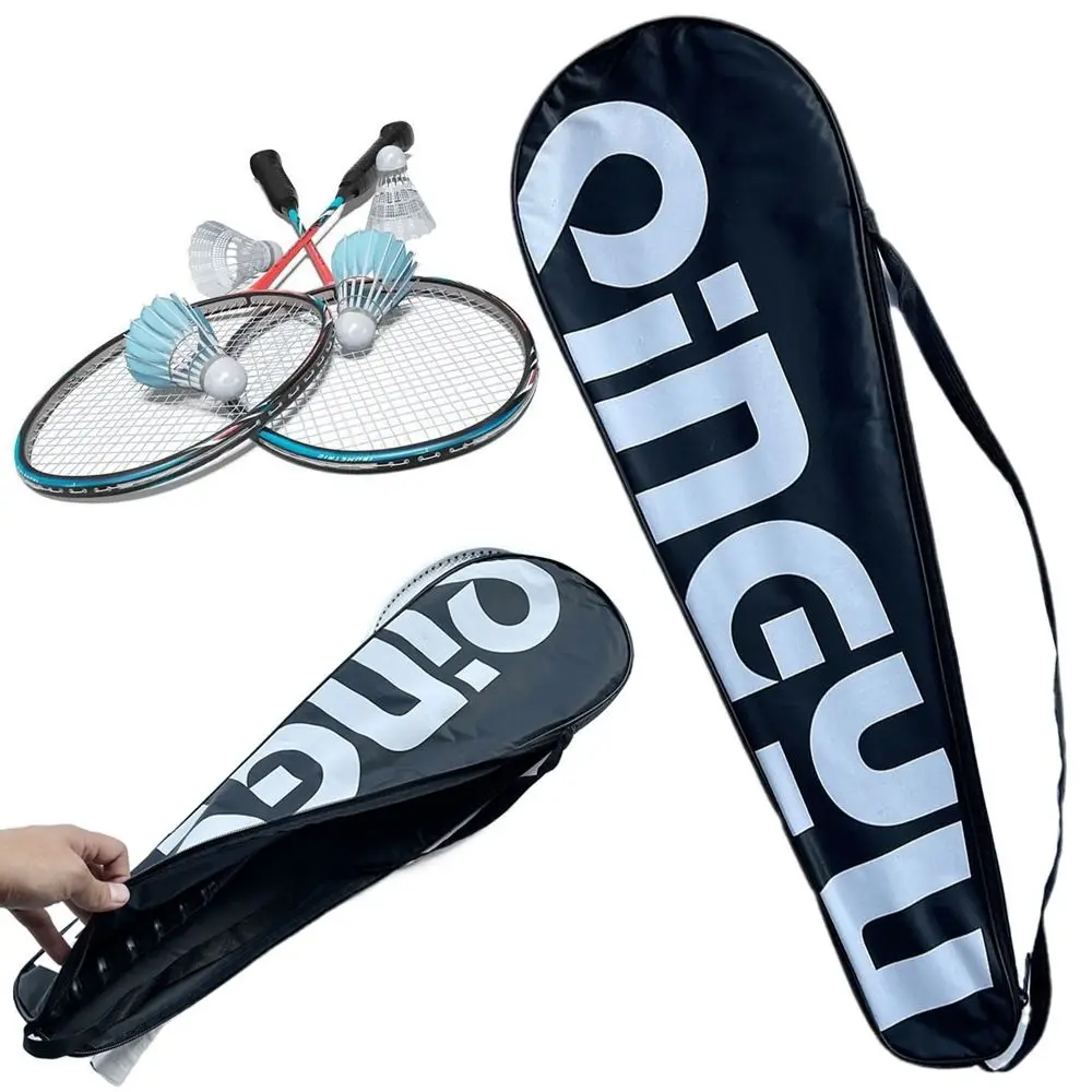

Durable Black Badminton Rackets Bag Oxford Professional Protective Cover Indoor Outdoor Accessories Racquet Pouch