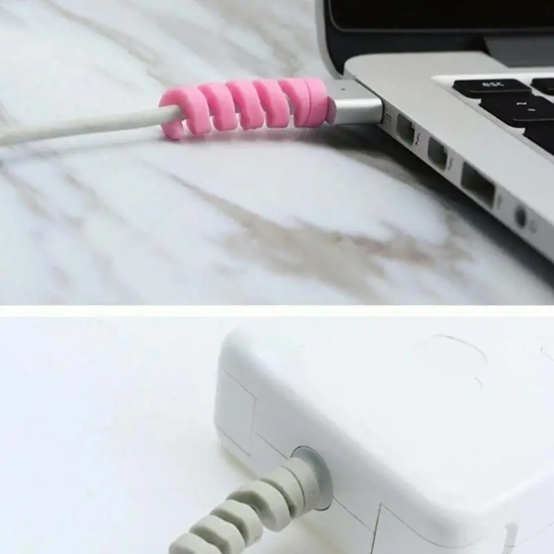 Wear Resistant Silicone Cable Protector Universal Charging Cable Organizer Cover for Gift Giving Friends Family Data Cables