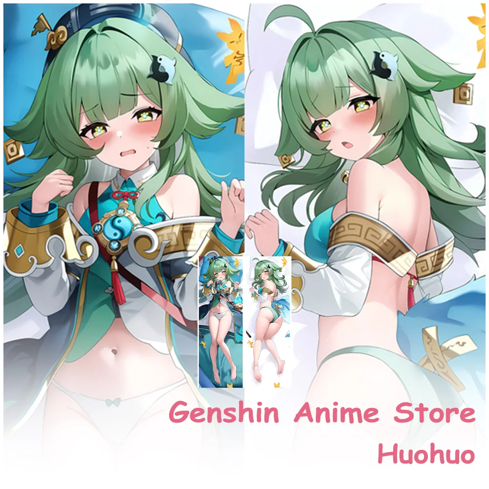 

Dakimakura Cartoon Huohuo Body Pillow Case Anime Double-Sided Printed Genshin Impact Furina Pillow Cover Cosplay Props 50X150