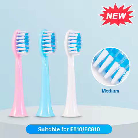New Arrival Replacement Brush Heads For E810 EC810 Sonic Electric Toothbrush Soft Bristle Nozzles with Sealed Package