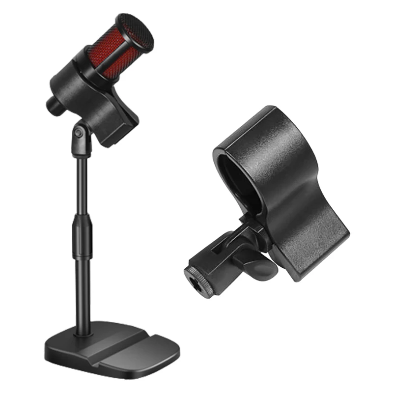 1pc Universal Large Microphone Clip Clamp Holder With 3/8 Adapter For 3-6CM Mic Microphone Mic Clamp Stand Holder