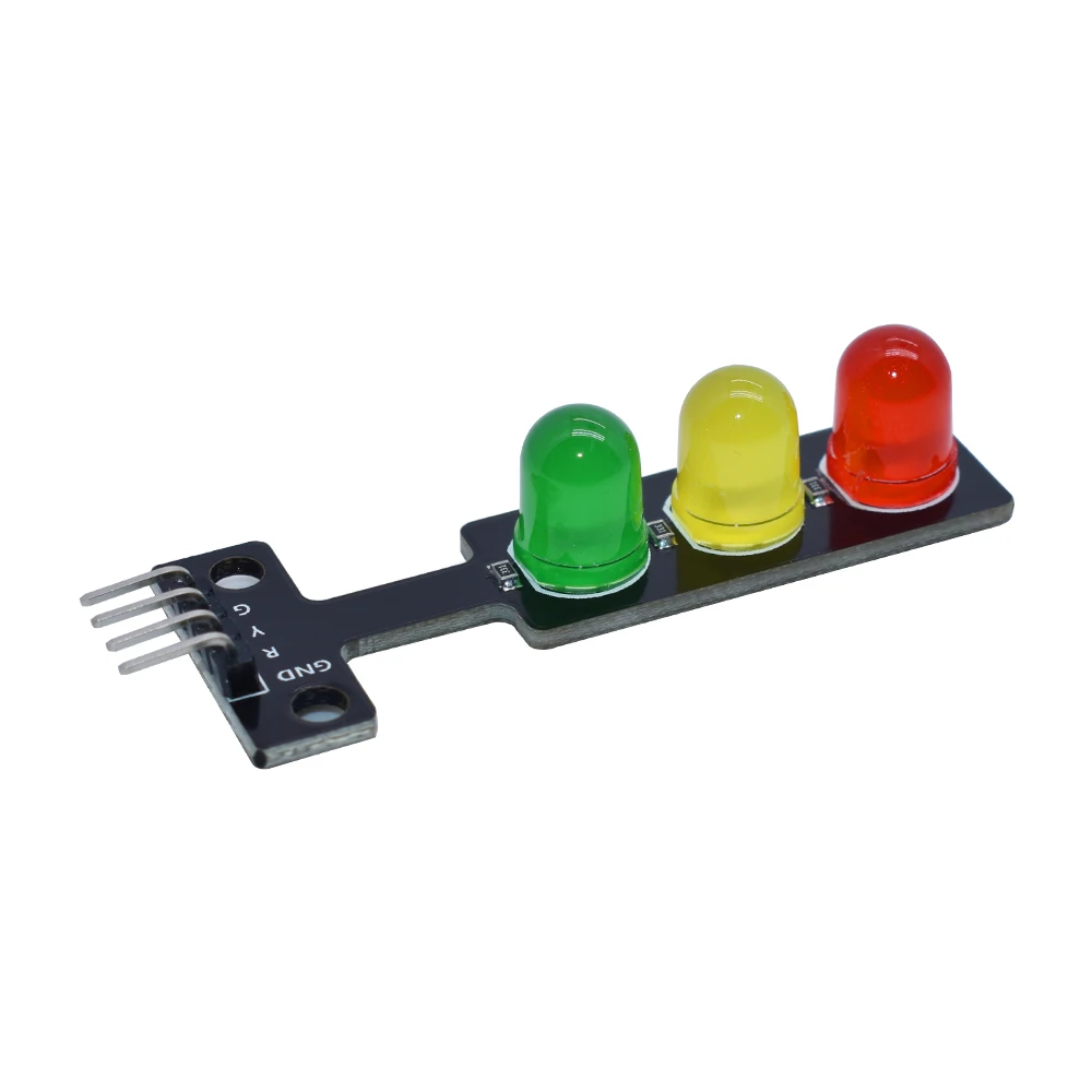 LIZAO LED Traffic Light Module Digital Signal Output Light-Emitting Electronic Building Blocks Educational DIY Kit