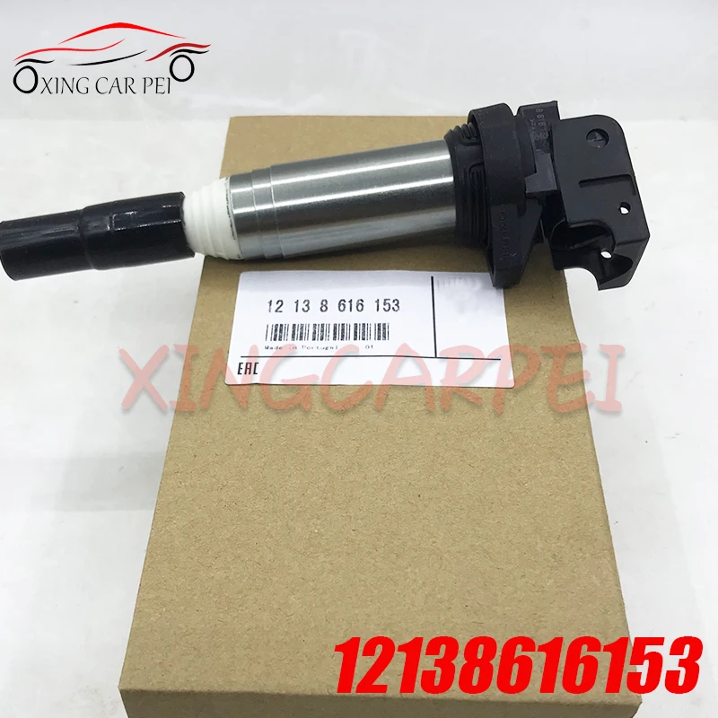 Новая катушка зажигания 1pCS 12138616153 для BMW E60 E61 F10 F18 F11 E39 F07 520I 523I 525I 12137594596 0221504470