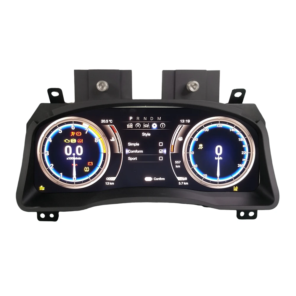 Digital Cluster Virtual Cockpit LCD Car Multimedia Player For Toyota Land Cruiser Prado 120 GX470 Dashboard Speed Meter Screen