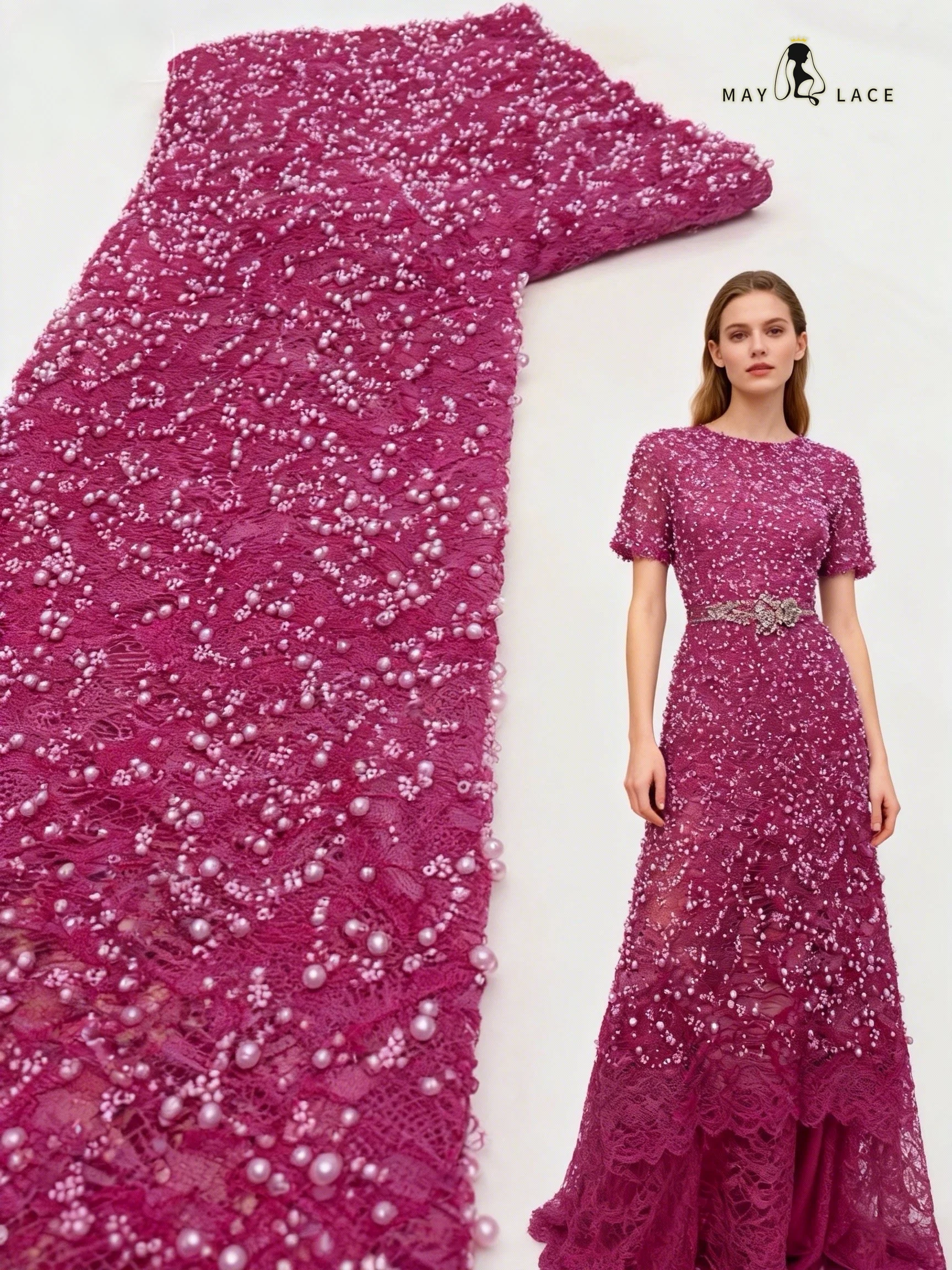 

African Beads Groom Tulle lace Fabric Luxury 2026 High Quality Sequins Embroidery French Tulle Laces For Nigerian Party Sewing