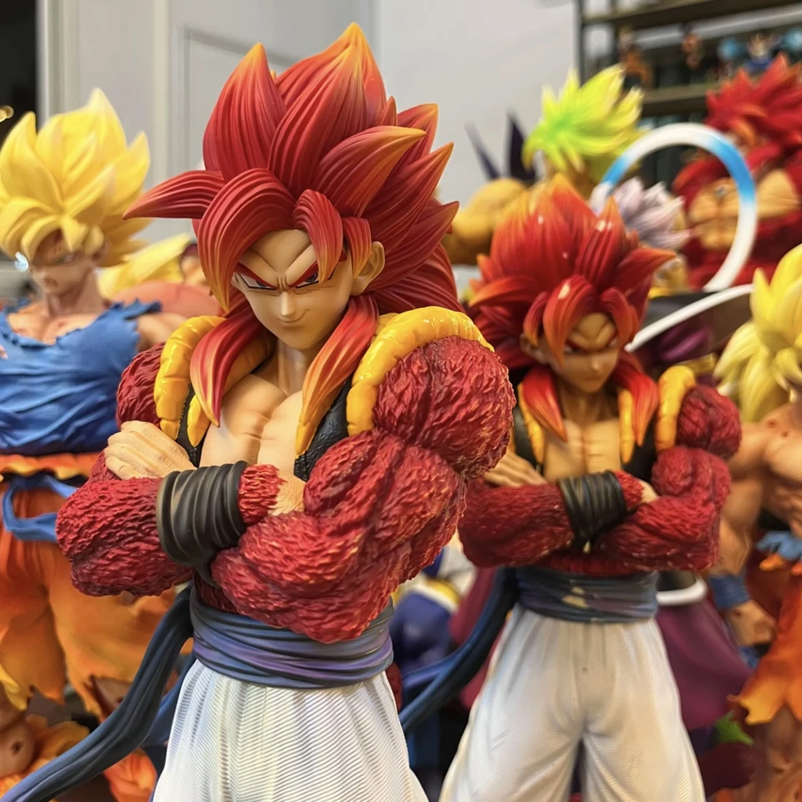 

33cm 2.0 Super Four Gogeta Dragon Ball Gt Animation Figure Jg Violent Bear Gk Anime Figure Pvc Collection Statue Boys Toys Gifts