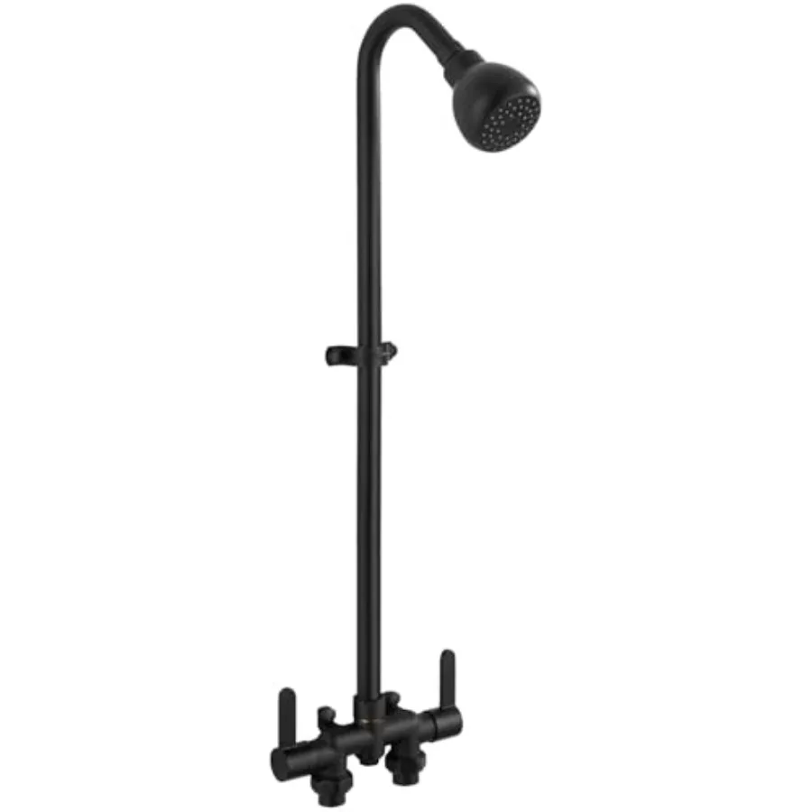 

Outdoor Shower Fixtures, 31" Exposed Shower System with Shower Head, 2-Handle Outdoor Shower Kit, 3 Inch Center Brass Mixing Va