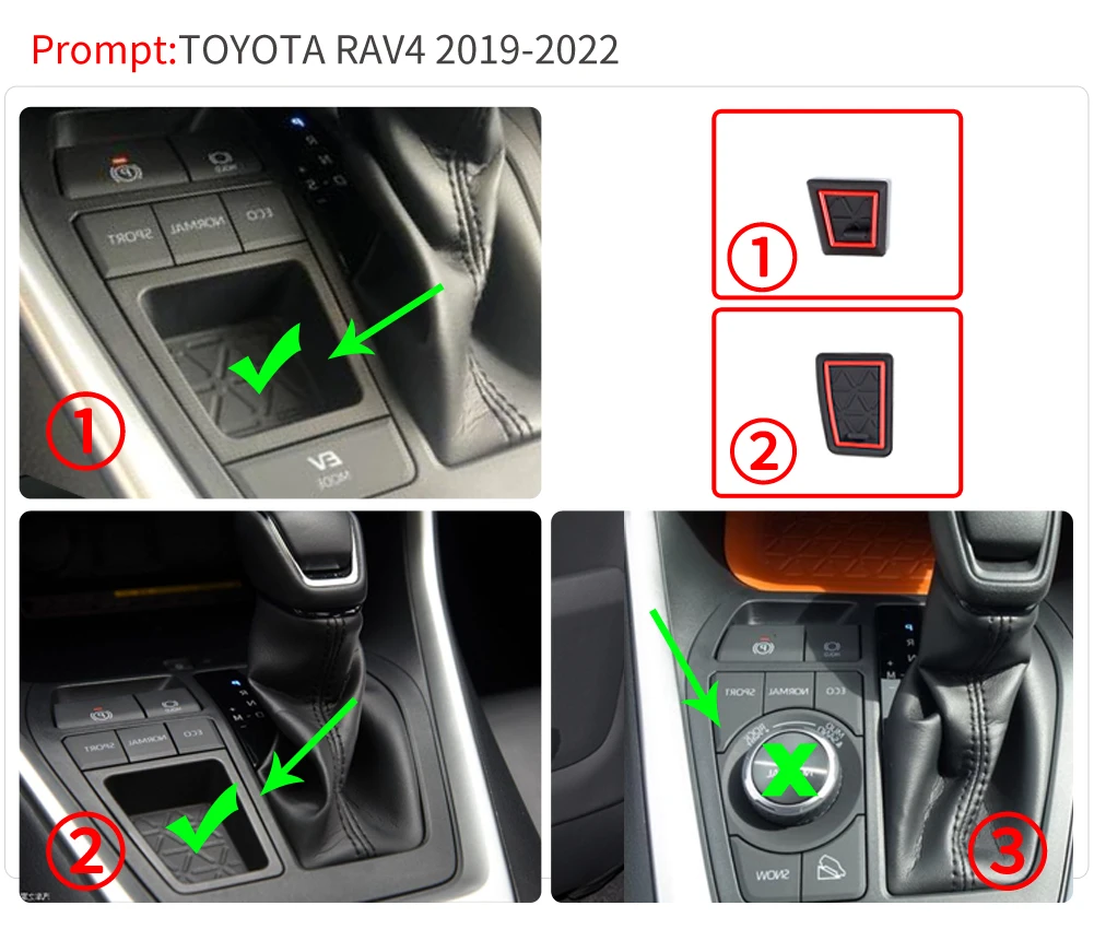 for Toyota RAV4 2019 ~ 2022 XA50 Anti-Slip Gate Slot Cup Mat Car Door Groove Pad Interior Accessories