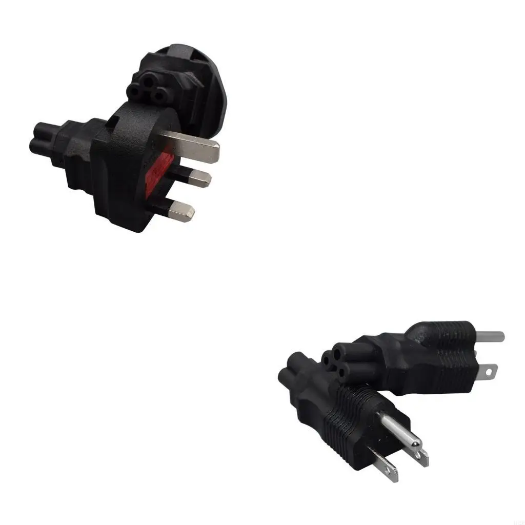 

462E US EU UK to C5 Power Converter C5 Conversion Plugs 3 Prong Power Adapter