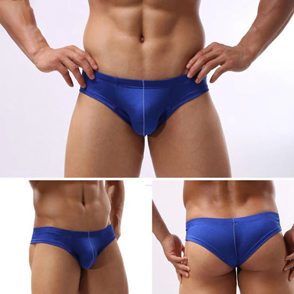 

Hot Sale Men Underwear Briefs U Pouch Low Waist Elastic Fabric Breathable Panties Casual Sports Underpants