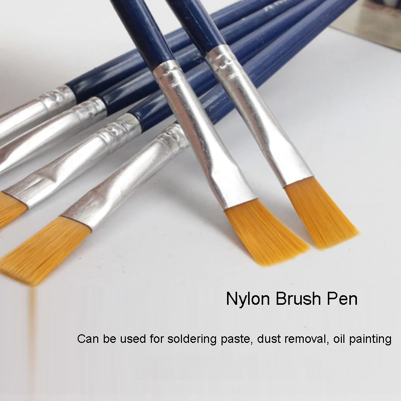 Nylon BGA Blue Dust Brush For Mobile Phone Tablet PCB BGA Motherboard Electronic Repair Soldering Cleaning Tools Rework