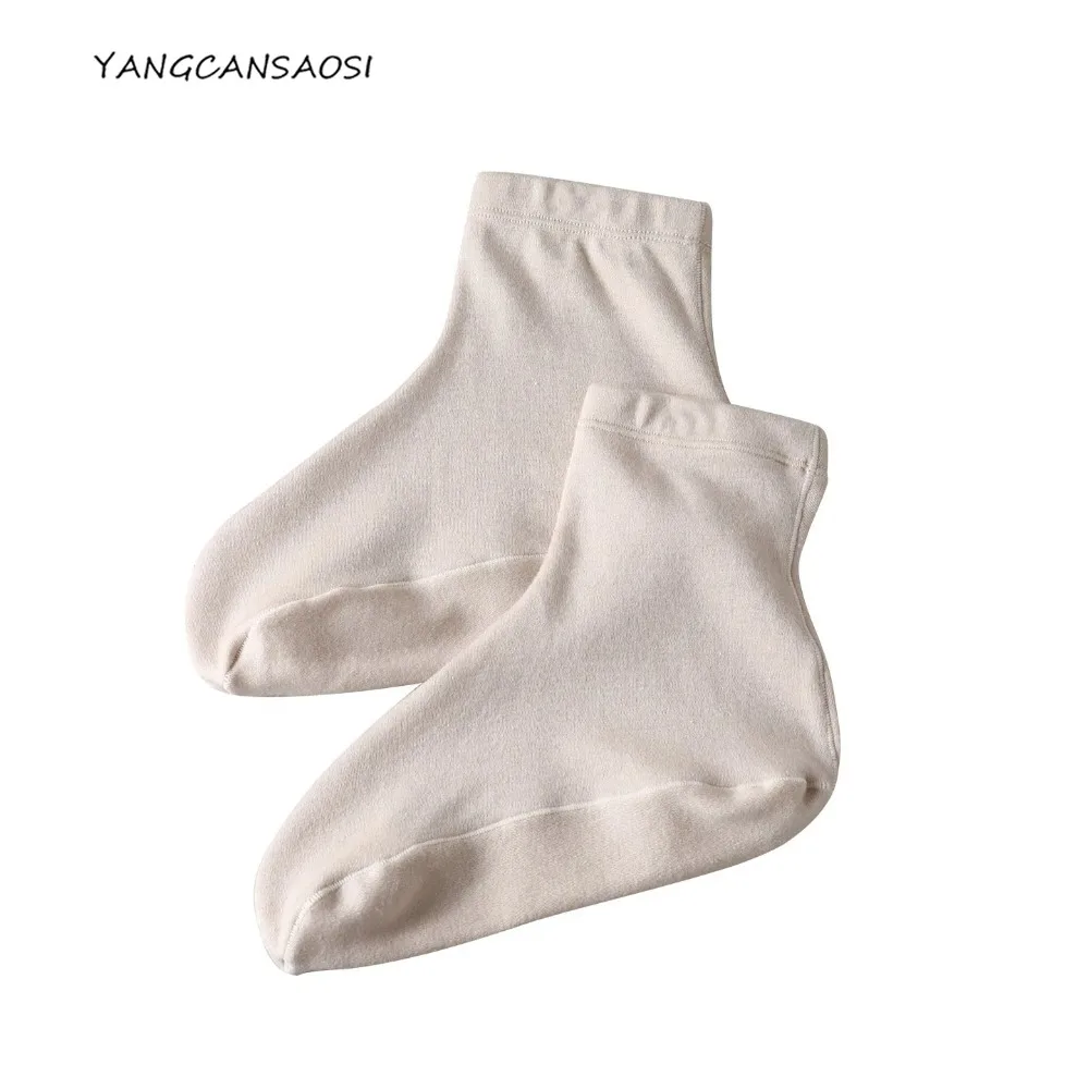 

Autumn/Winter Women's New 50% Natural Mulberry Silk 50% Wool Thickened Comfortable Breathable Cold Proof Warm Sleeping Socks