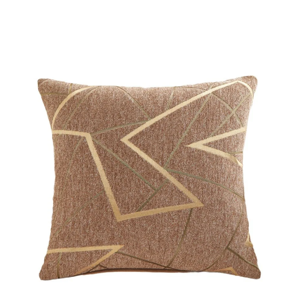 1 Stück Minimalistischer Luxus-Kissenbezug, Geometrisches Muster Sofa-Kissenbezug, Bett-Taillenkissenbezug