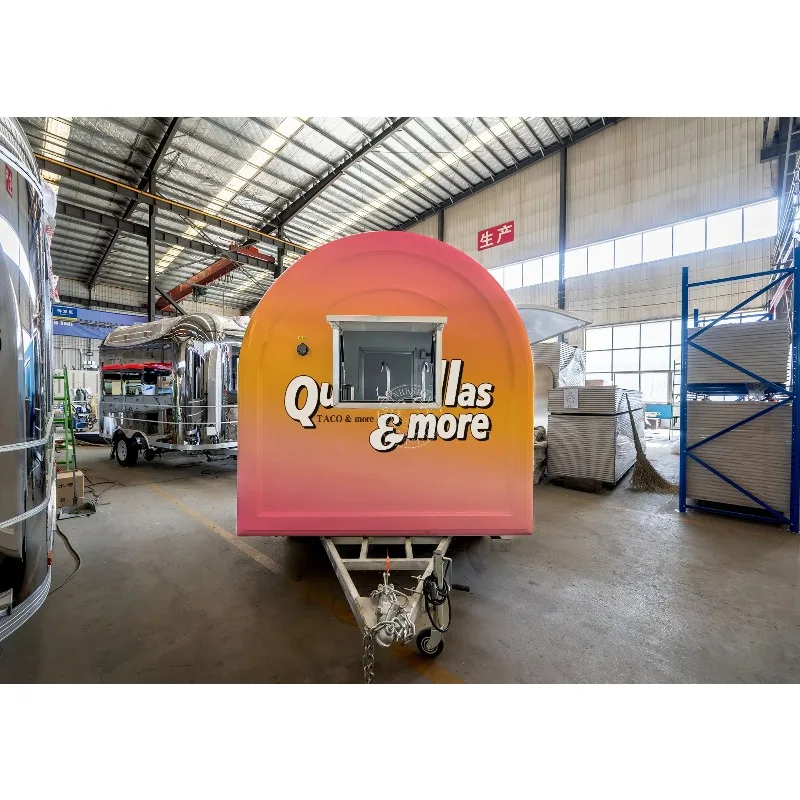 الأكثر شعبية امتياز الغذاء مقطورة عربة القهوة مقطورات مقطورة الغذاء القابلة للقطر للبيع #5