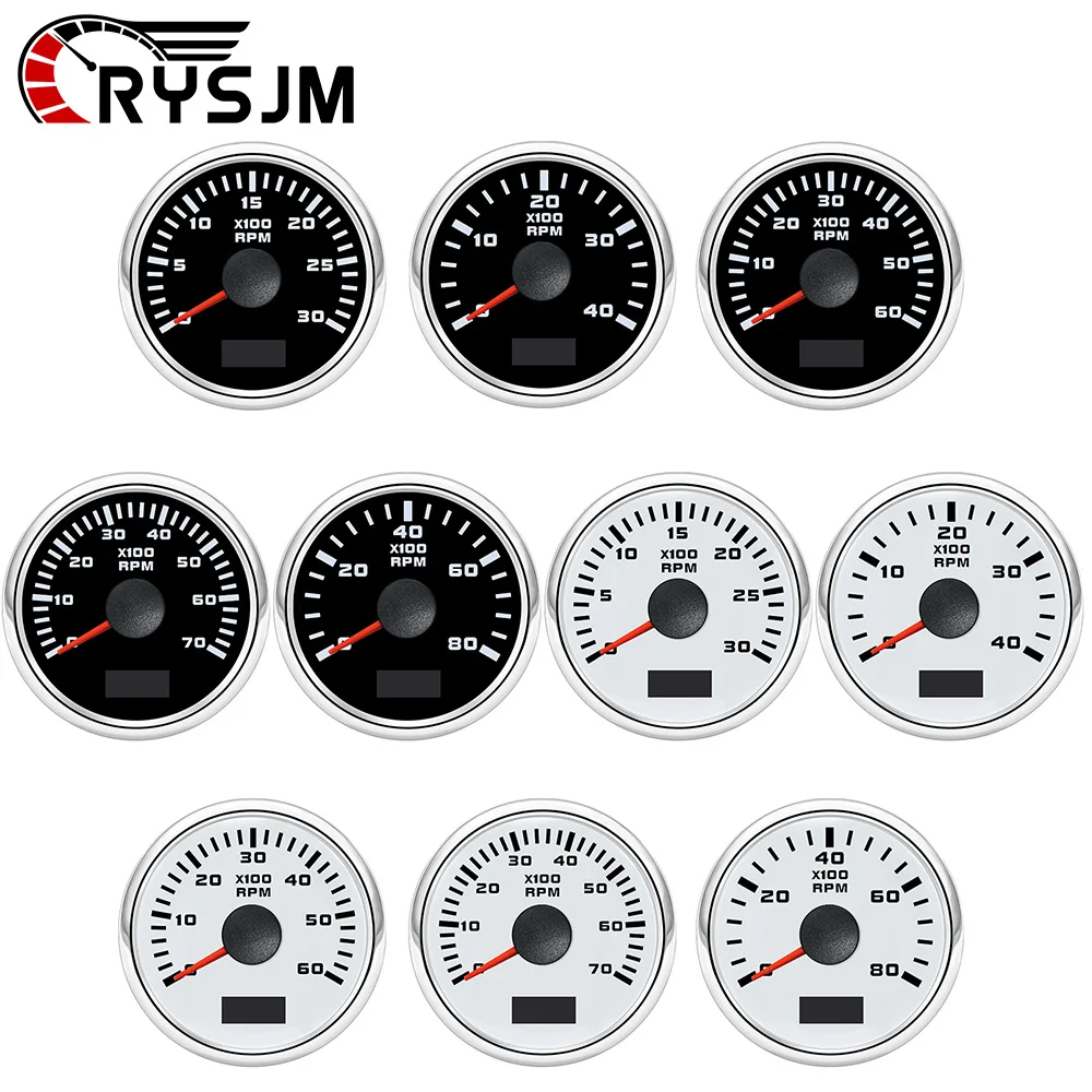 

52mm 7 Colors Backilght 12V/24V Car Tachometer Tacho Gauge 3000 4000 6000 7000 8000RPM Diesel Motor Engine Car Meter Accessory