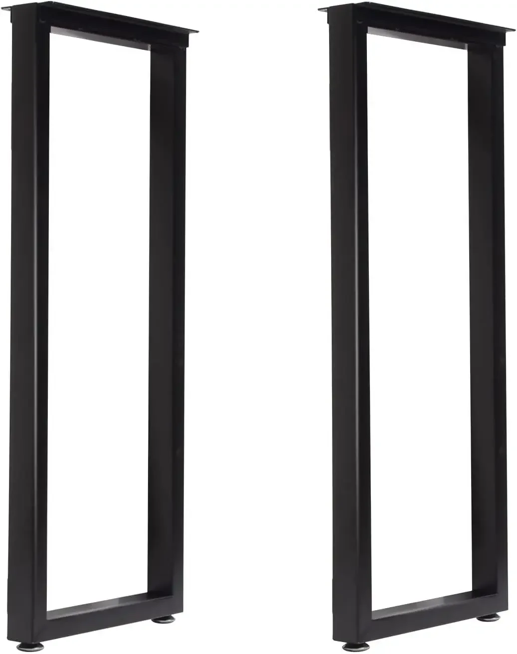 Pernas de mesa de bar de metal de 36 polegadas, perna de mesa de jantar estilo industrial resistente com almofadas de pés de ajuste, conjunto de 2