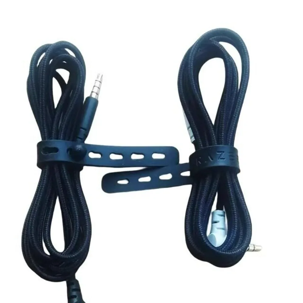 3.5mm Audio Cable For Razer Nari Pro Wireless Gaming Headset Dark Color Replacement Audio Wire