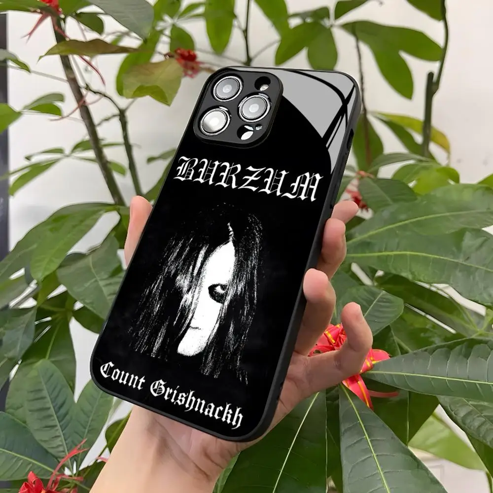 Burzum Hvis Lyset Tar L Darkthrone Satyricon Phone Case for Iphone 16 15 14 12 11 13 Pro Max Mini 8 X Xr Xs Puls Black Glass Cov