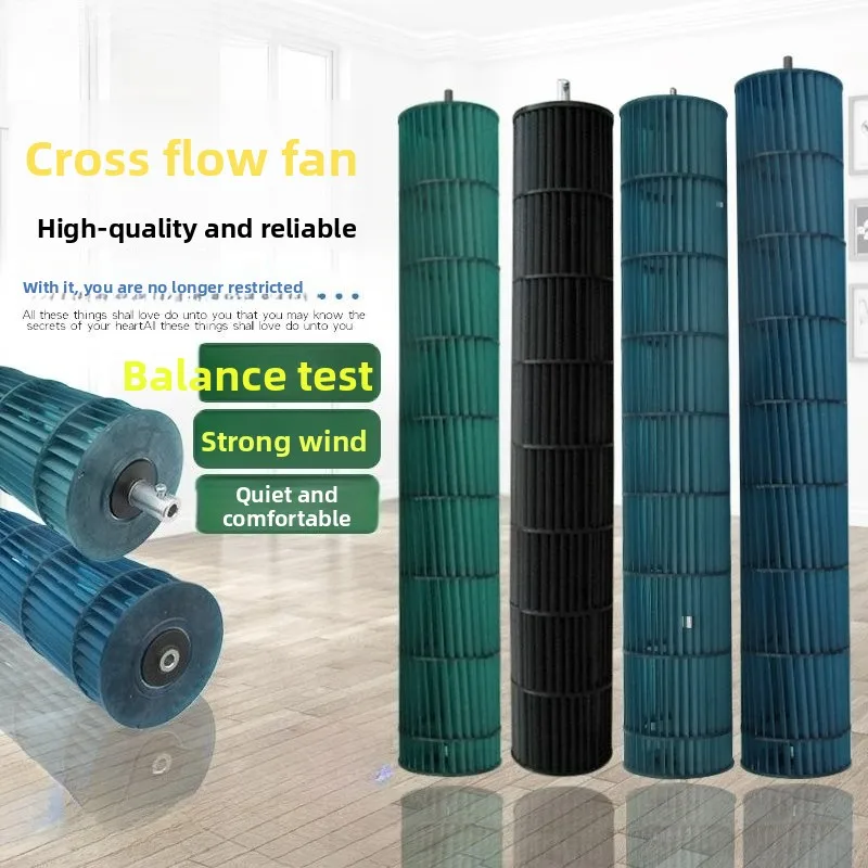 Air conditioner internal unit wind turbine fan universal 1P-3 horse indoor hanging plastic drum cross flow fan blade, hair dryer