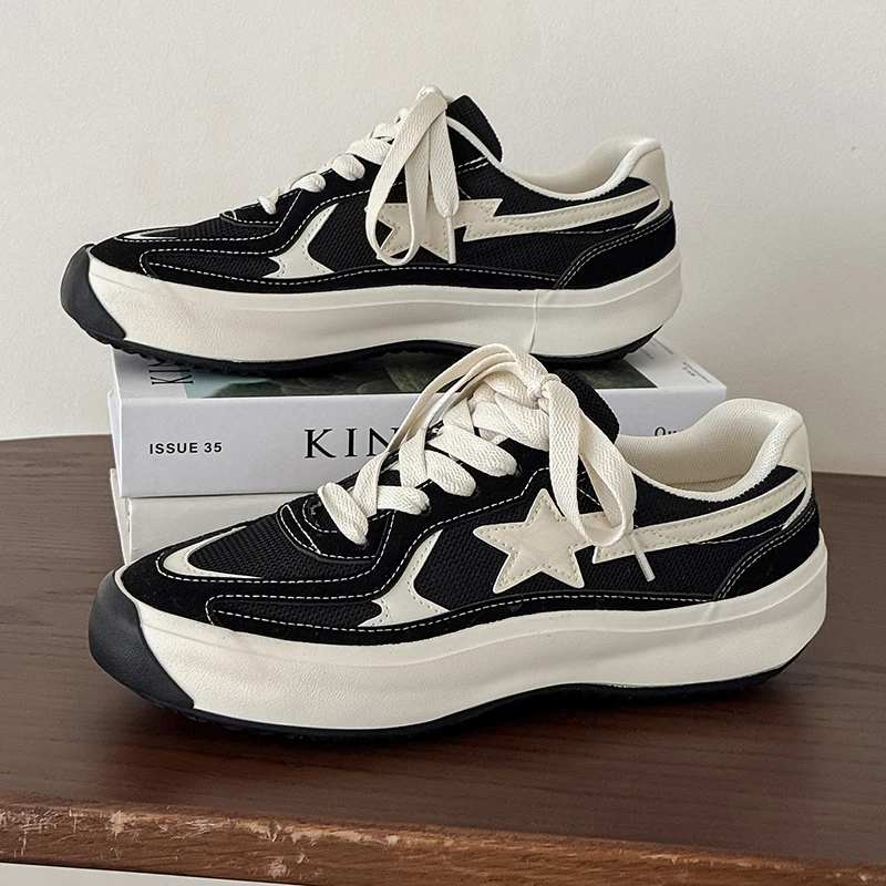 

Мужские кроссовки, вулканизированная обувь, универсальный звездный дизайн, скейтбординг, шнуровка, бег, теннис, спортивная обувь, повседневные уличные кроссовки