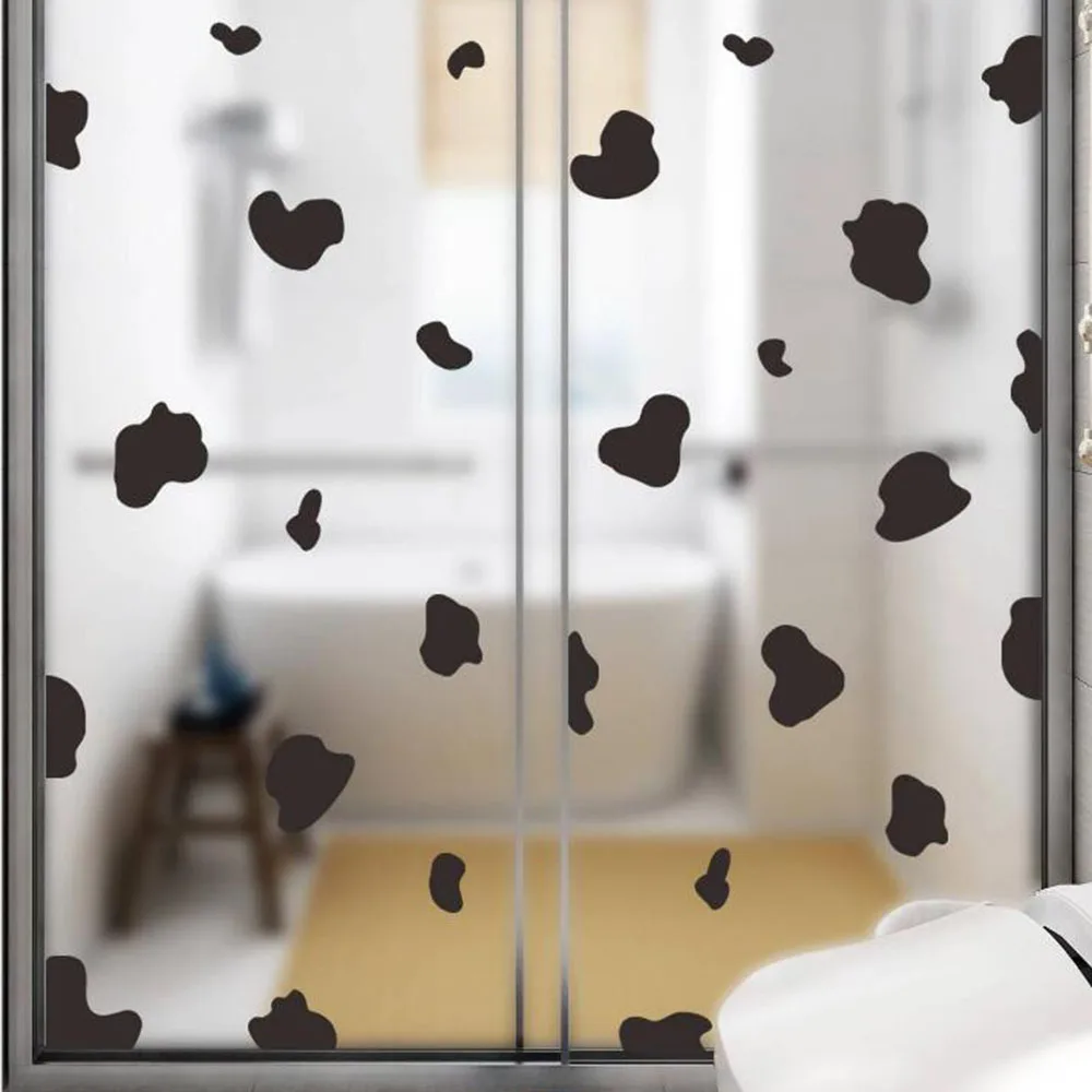 Cow Print Door Window Wall Sticker Decal Vinyl Refrigerator Kitchen Cabinet Office  Playroom Baby Nursery Gameroom Home Decor