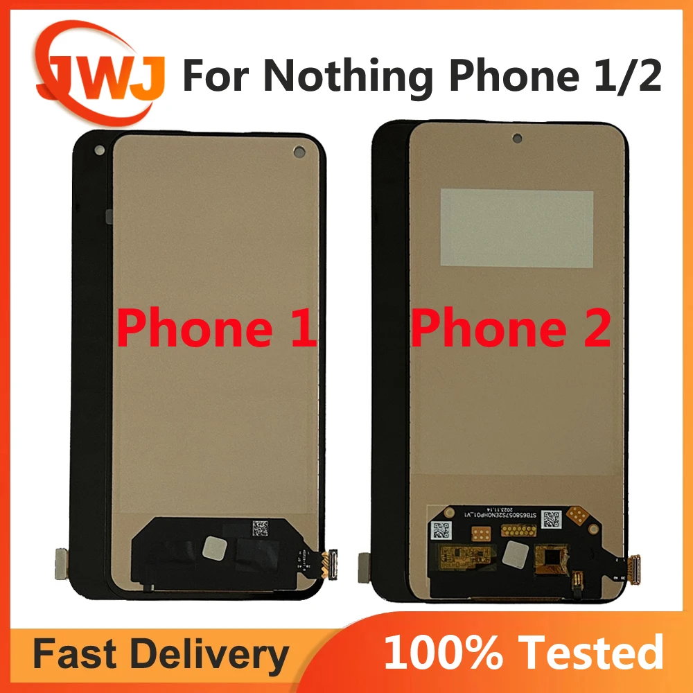 

6.7" TFT LCD Display For NOTHING Phone2 phone 2 LCD With Sensor Screen Digitizer Assembly 6.55" For Nothing Phone1 Phone 1 LCD