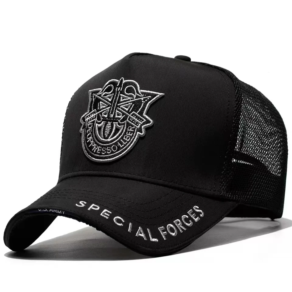 Hurtownia Dorosłych Letnie Duże Rozmiary Czapki Przeciwsłoneczne Mężczyźni Cool Hiphop Punk Rock Truck Cap Women Plus Size Mesh Baseball Caps