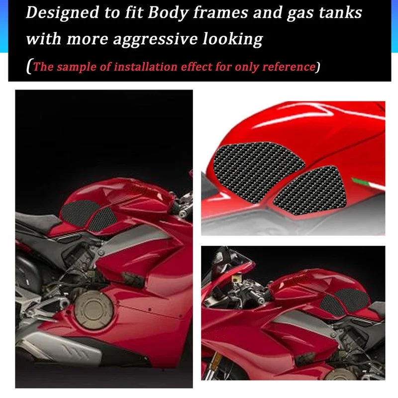 

Для Ducati топливный бак рукоятки колодки тяги колена V4 Panigale V4S Streetfighter V4 S 2021 2020 2019 2018 противоскользящая наклейка топливного бака