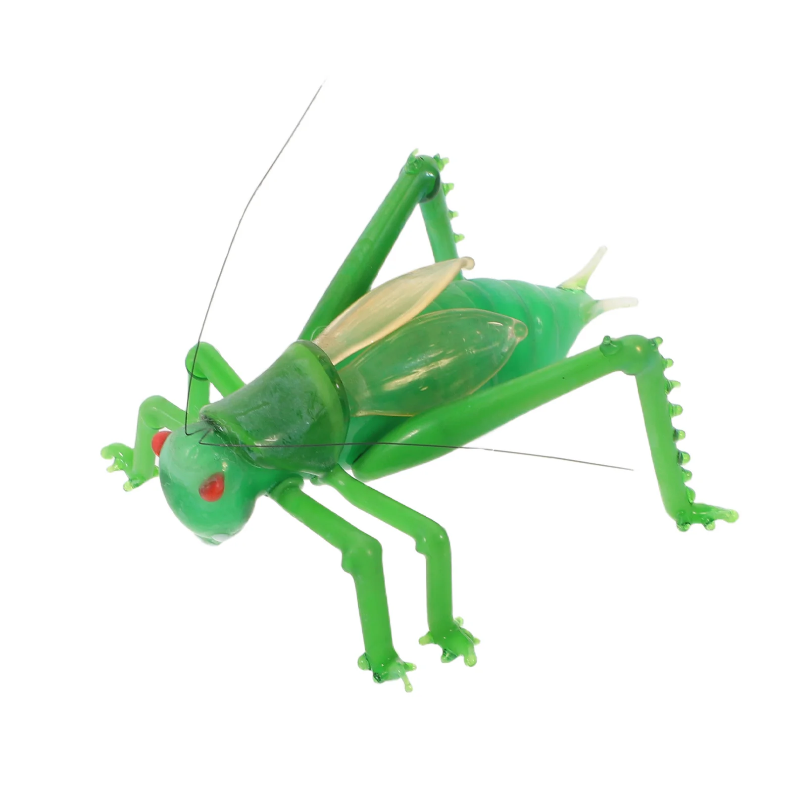 

Miniature Glass Grasshopper Sculpture Handcarved Decorative Animal Accent for Home Desk Bookshelf Paperweight Unique Glass