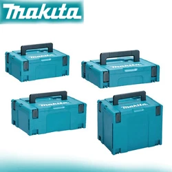 Makita MAKPAC-estuche entrelazado, taladro eléctrico multicapa combinado apilado, caja de almacenamiento de equipo portátil multifuncional