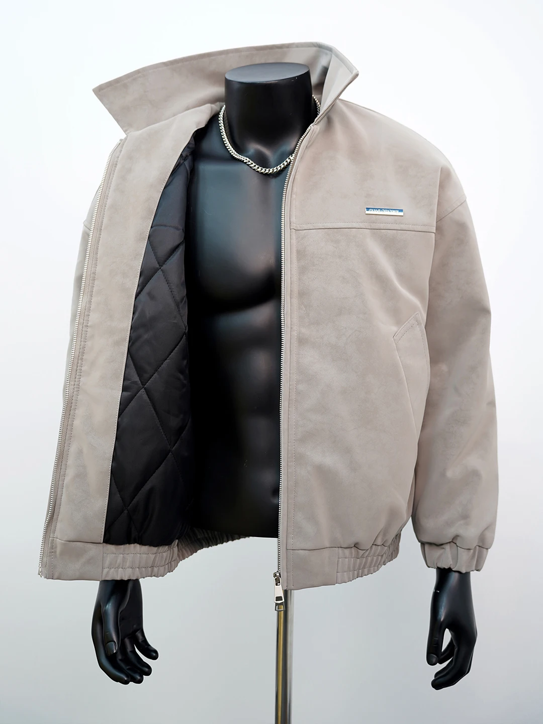 

American Dyed Workwear Jaet Cotton Coat Men's Thiened Stand Collar Baseball Sle Warmth Winter Outerwear Coat