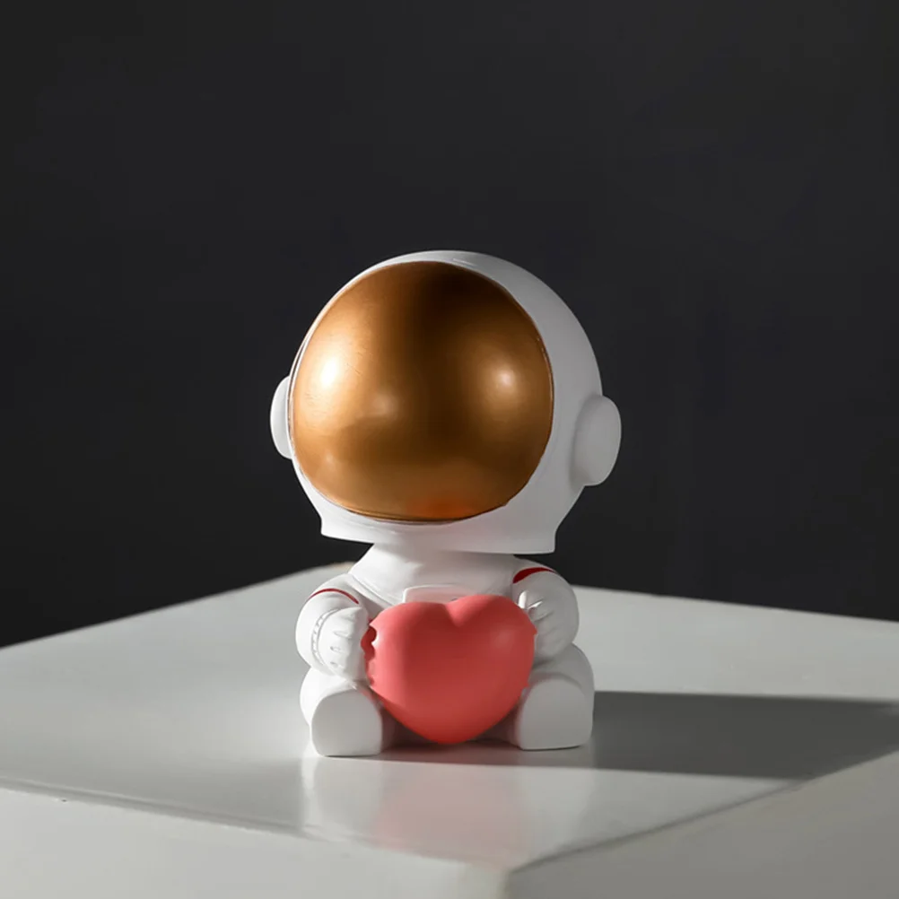 

Head Spaceman Resin Desktop Display Realistic Space Educational Astronaut Sculpture for Kids Room Decor