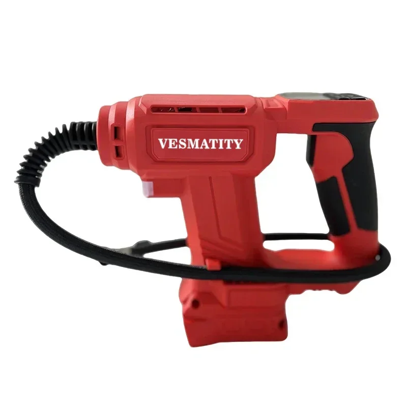 For Milwaukee 18V 20V Battery Pin,Cordless Air Pump Portable Car Tire Inflator,Digital Display Air Compressor Inflatable Pump
