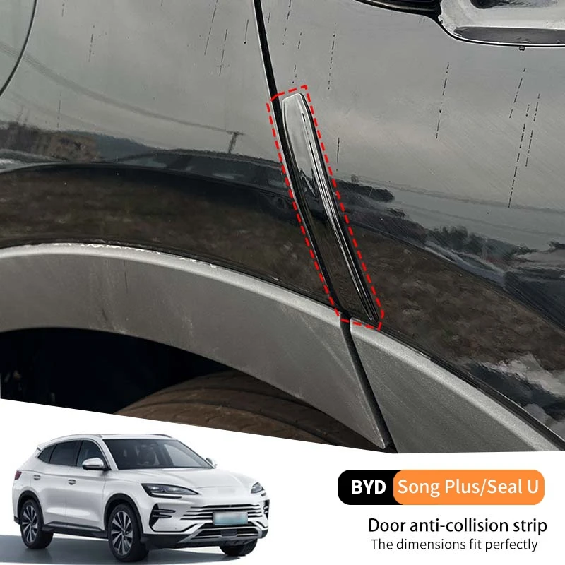 

4Pcs For Byd Song Plus Seal u Dmi 2020-2025 ABS Car Door Anti-collision Strip Scratch Wear Resistant Protective Exterior Sticker