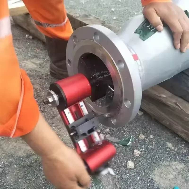 High Efficiency MFC-350 Hand Power Resurfacing Small Flanges Facing Machine Portable Manual Flange Facer 27-355mm
