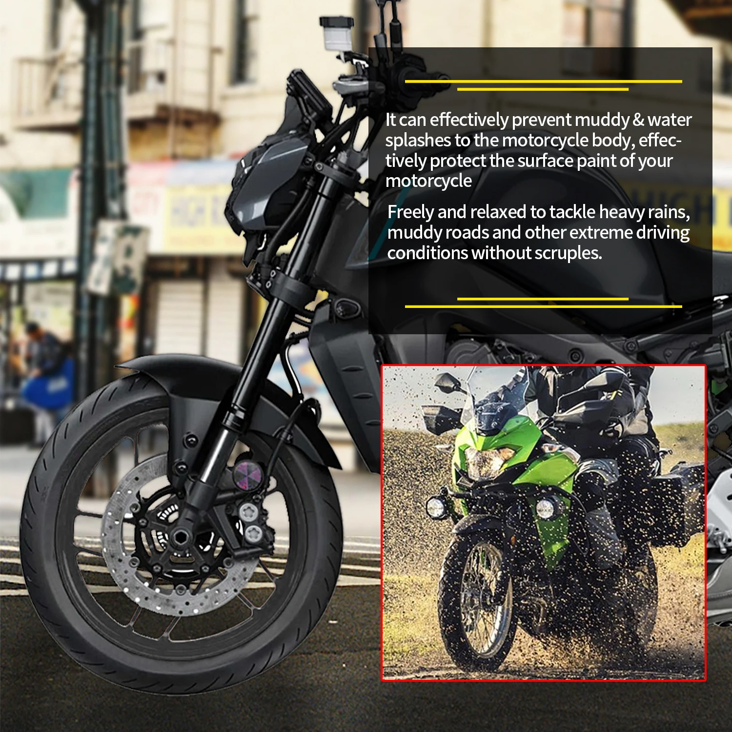 for Yamaha MT 09 SP 2021-2025 Model Year  Motorcycle Fender Front Hugger Mudguard Splash Guard Protector Cover XSR 900/GP view 4