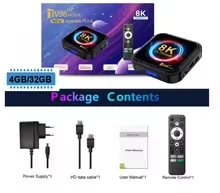 TV98 RK3528 TV Box Android 13 4GB 64GB Dual-Band WiFi 2.4G/5G BT5.0 4K 8K Decodering Ultra HD Spraakafstandsbediening Streaming Media Player