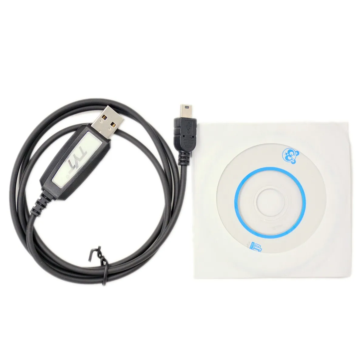 Cable de programación USB TYT MD9600 y controlador de CD para Tytera MD-9600 RT90 DMR, Radio móvil, PC, lectura de datos, accesorio de frecuencia de escritura