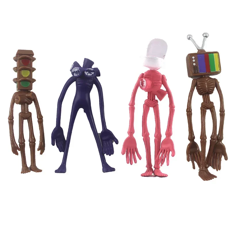 Figurines tête de sirène, jouets d'action, dessin animé, modèle d'horreur, poupée, cadeaux pour enfants, 8 pièces/ensemble, nouveauté 2023