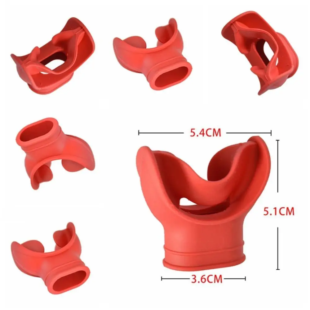 수중 실리콘 다이빙 마우스피스, 물기 방지 스노클 레귤레이터, 다채로운 우수한 유연성, 2 단계