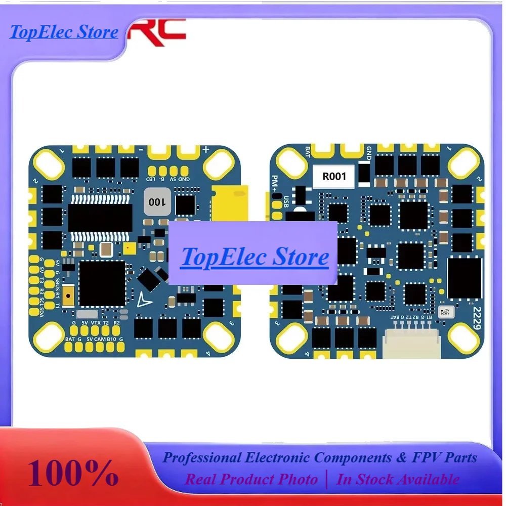 TopessHAKRC F4126 Flight Controller: F411+ICM42688, BLHeli_S 20A/35A ESC, 8-Layer PCB, OSD/Baro/Curr Sensor 2-6S For FPV Drone