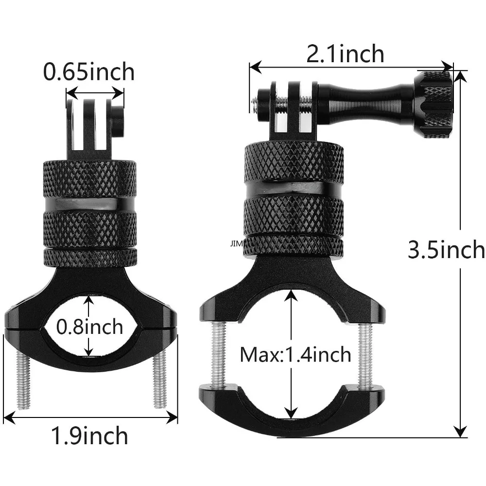 Manillar de cámara con rotación de 360 grados para bicicleta de montaña y motocicleta, para Gopro Hero 12, 11, 10, 9